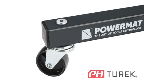 Stojak na koła stelaż na opony felgi regał mobilny na kółkach powermat