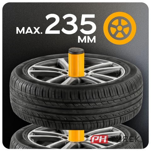 Stojak na koła stelaż na opony felgi regał mobilny na kółkach powermat