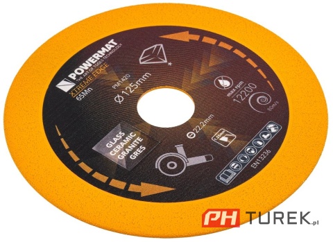 TARCZA DIAMENTOWA DO CIĘCIA SZKŁA, CERAMIKI 125MM PM-TDCS-1251T