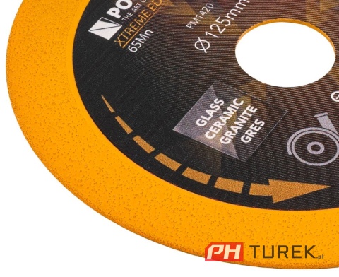 TARCZA DIAMENTOWA DO CIĘCIA SZKŁA, CERAMIKI 125MM PM-TDCS-1251T