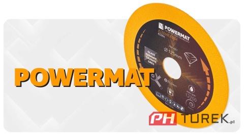 TARCZA DIAMENTOWA DO CIĘCIA SZKŁA, CERAMIKI 125MM PM-TDCS-1251T