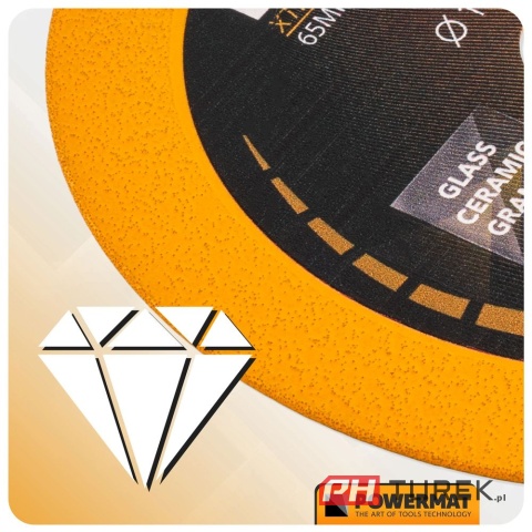 TARCZA DIAMENTOWA DO CIĘCIA SZKŁA, CERAMIKI 125MM PM-TDCS-1251T