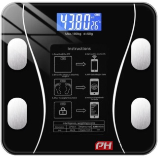 Waga łazienkowa LCD - analityczna Max 180kg 8 różnych parametrów