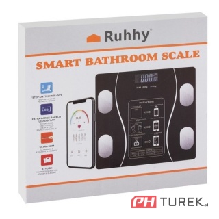 Waga łazienkowa LCD - analityczna Max 180kg 8 różnych parametrów