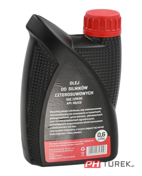 Wielosezonowy olej silnika kosiarki sae 10w30 0,6l