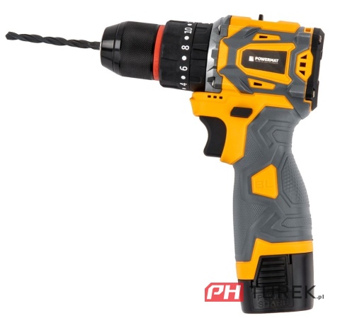 Wkrętarka akumulatorowa powermat + wiertła + nasadki PM-WA-16.8V-1.5M