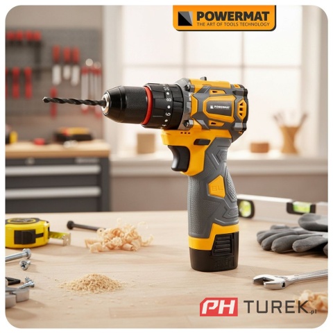 Wkrętarka akumulatorowa powermat + wiertła + nasadki PM-WA-16.8V-1.5M