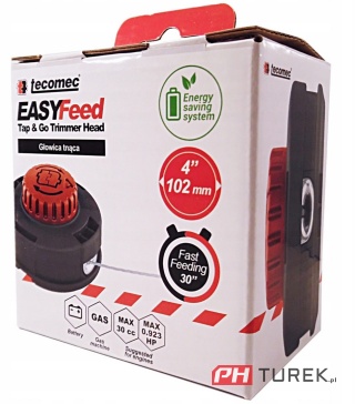 Zestaw Głowica żyłkowa Tecomec Easy Load M10x1,25 LH+Żyłka tnąca 3mm x 7m