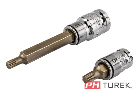 Zestaw bitów 30mm/75mm CRV HEX, TORX , SPLINE 40 elementów Powermat