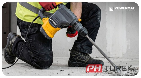 Zestaw dłut sds + 5 szt. Płaskie 250mm do betonu, cegły, kamienia Powermat