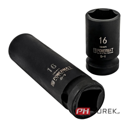 Zestaw nasadek udarowych Powermat (zestaw 20el.) 10-19mm 1/2 PM-ZNU-1019T