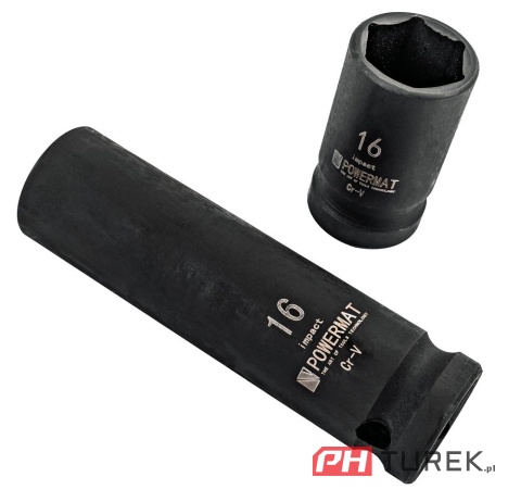 Zestaw nasadek udarowych Powermat (zestaw 20el.) 10-19mm 1/2 PM-ZNU-1019T