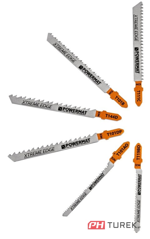 Zestaw nożyków, brzeszczotów do wyrzynarki 10 sztuk PM-ZBDW-10T
