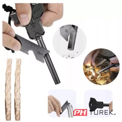 Zestaw przetrwania wojskowy niezbędnik survival duży zestaw 32 ele + etui