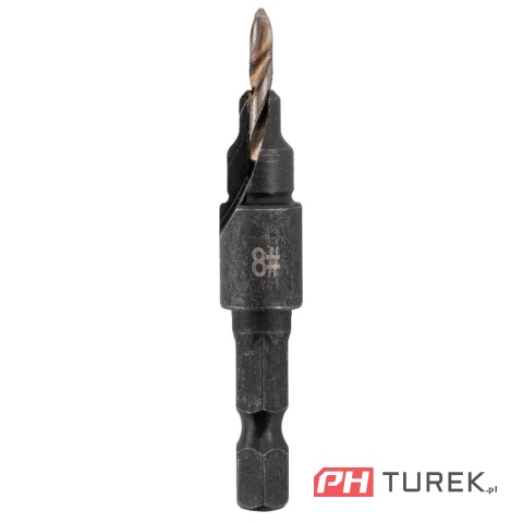 Zestaw wierteł 4 sztuk HSS do drewna z pogłębiaczem 6-16mm powermat