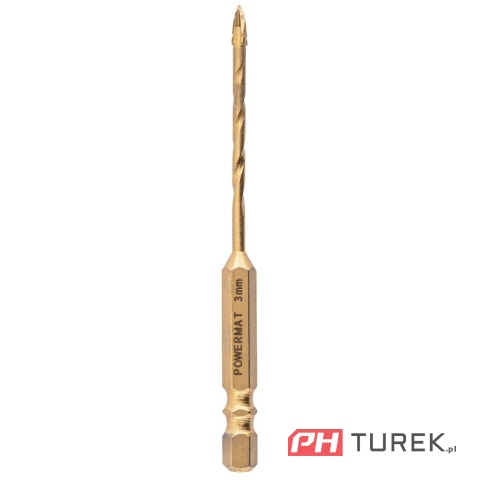 Zestaw wierteł 7 sztuk wiertła do szkła gresu, ceramiki 3-12mm Powermat