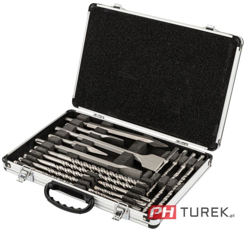 Zestaw wiertła I dłuta sds plus (12 wierteł + 5 dłut) Powermat pm-zwd-17t