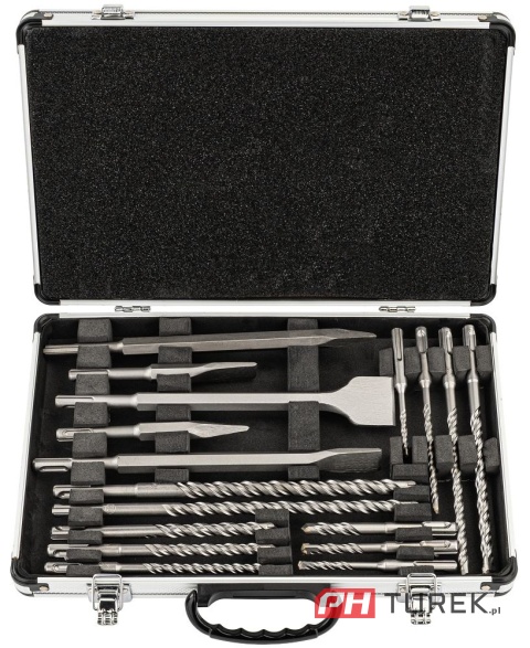 Zestaw wiertła I dłuta sds plus (12 wierteł + 5 dłut) Powermat pm-zwd-17t