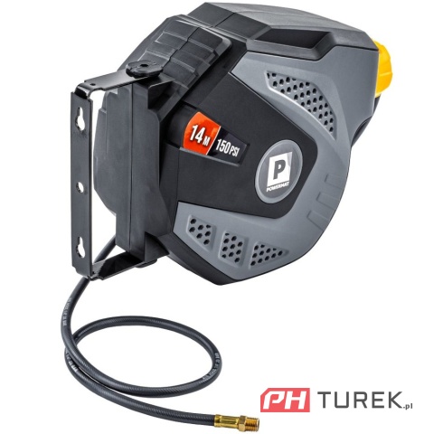 Automatyczny bęben na wąż pneumatyczny + wąż 14metrów powermat