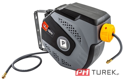 Automatyczny bęben na wąż pneumatyczny + wąż 14metrów powermat