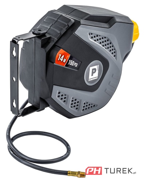 Automatyczny bęben na wąż pneumatyczny + wąż 14metrów powermat