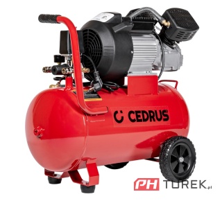Kompresor olejowy sprężarka 50L 230V 356l/min 8 BAR dwutłokowy