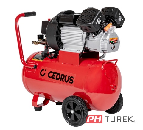 Kompresor olejowy sprężarka 50L 230V 356l/min 8 BAR dwutłokowy