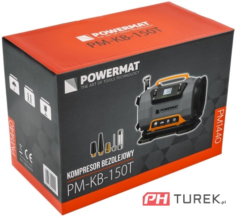 Kompresor samochodowy Powermat do opon, roweru 10 BAR 230 V i 12 V