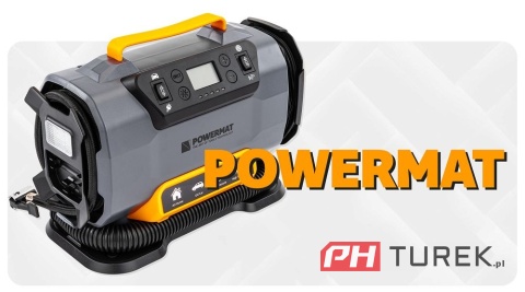 Kompresor samochodowy Powermat do opon, roweru 10 BAR 230 V i 12 V