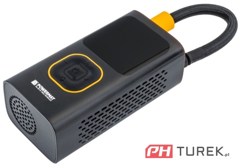 Kompresor samochodowy akumulatorowy powermat 10 bar do opon roweru auta