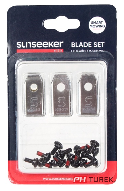 Noże tnące + śruby 15szt robota koszącego Sunseeker X5 X7 ostrza, nożyki