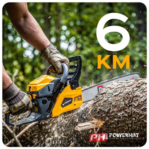 Piła spalinowa pilarka do drewna 6km prowadnica 45 cm PM-PSP-6HP-PRO