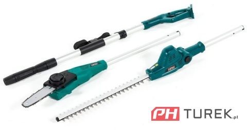 Pilarka + nożyce NAC do żywopłotu na wysięgniku zestaw gałęzi + akumulator