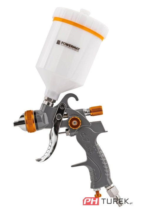 Pistolet lakierniczy hvlp powermat pm-pdm-170tz zbiornik 600ml zestaw