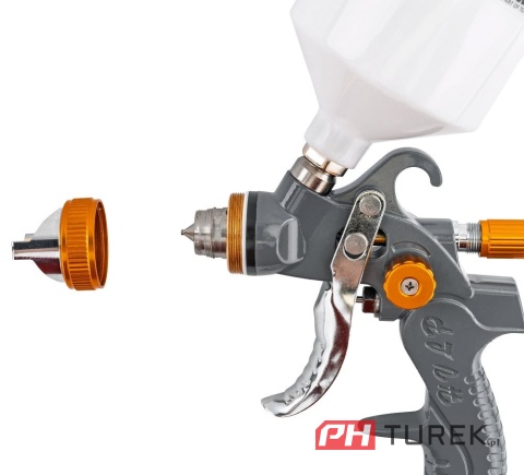 Pistolet lakierniczy hvlp powermat pm-pdm-170tz zbiornik 600ml zestaw