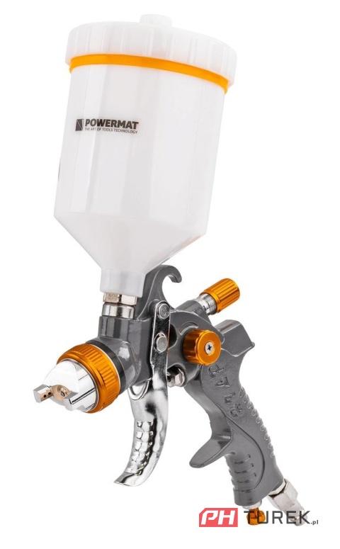 Pistolet lakierniczy hvlp powermat pm-pdm-170tz zbiornik 600ml zestaw