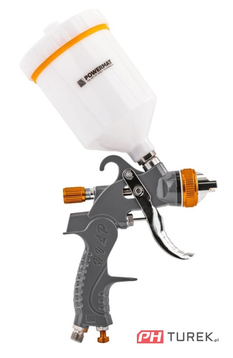 Pistolet lakierniczy hvlp powermat pm-pdm-170tz zbiornik 600ml zestaw