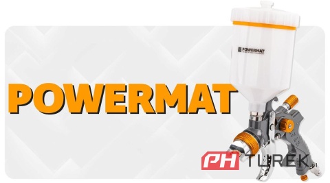 Pistolet lakierniczy hvlp powermat pm-pdm-170tz zbiornik 600ml zestaw