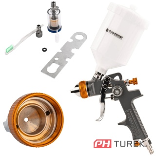Pistolet lakierniczy hvlp powermat zbiornik 600ml dysza 1,4 mm