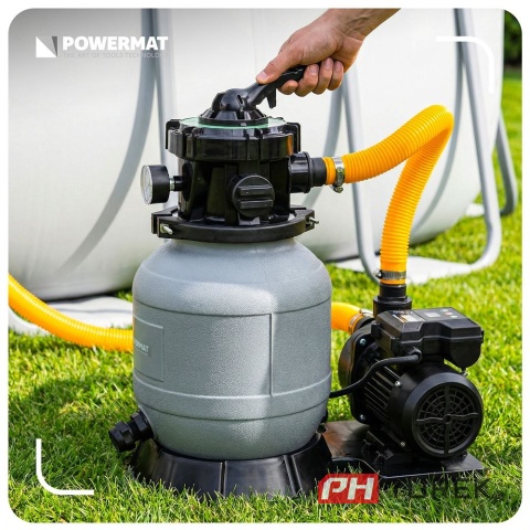 Pompa piaskowa basenowa (timer LCD) PM-PPDB-250JT do basenu