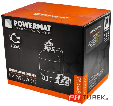 Pompa piaskowa basenowa (timer LCD) PM-PPDB-400JT do basenu