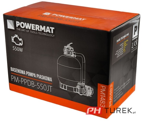Pompa piaskowa basenowa (timer LCD) PM-PPDB-550JT do basenu
