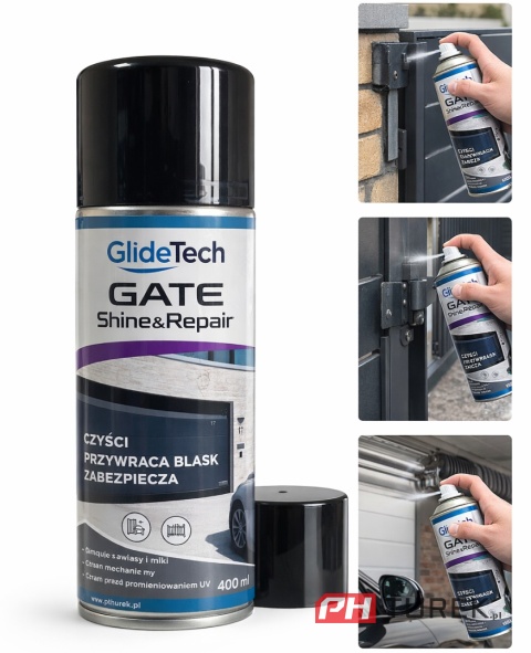 Preparat spray do czyszczenia regeneracji konserwacji bram garażowych 400ml