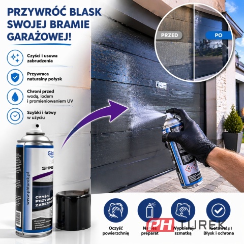 Preparat spray do czyszczenia regeneracji konserwacji bram garażowych 400ml