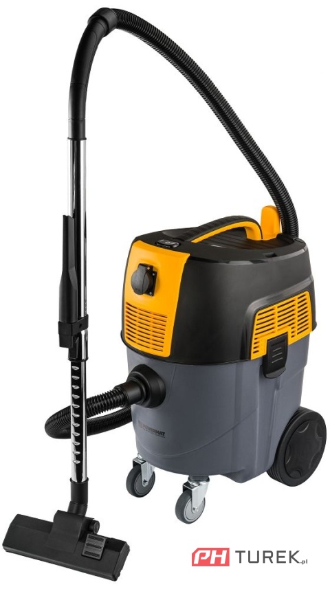Odkurzacz przemysłowy powermat 1600w gniazdo zbiornik do warsztatu/garażu