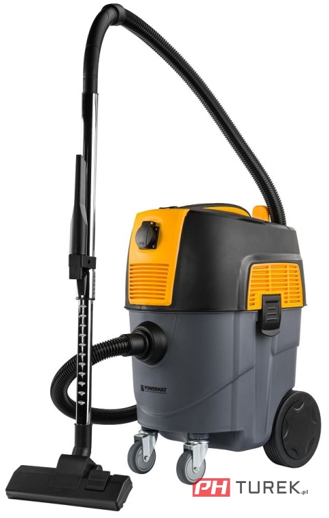 Odkurzacz przemysłowy powermat 1600w gniazdo zbiornik do warsztatu/garażu