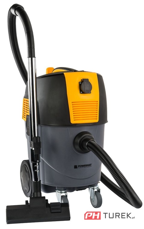 Odkurzacz przemysłowy powermat 1600w gniazdo zbiornik do warsztatu/garażu