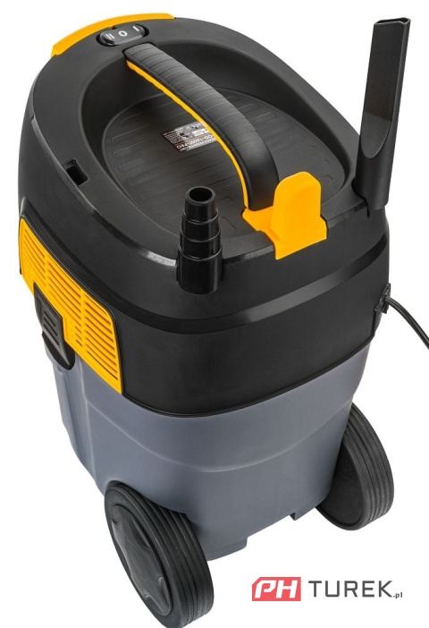 Odkurzacz przemysłowy powermat 1600w gniazdo zbiornik do warsztatu/garażu