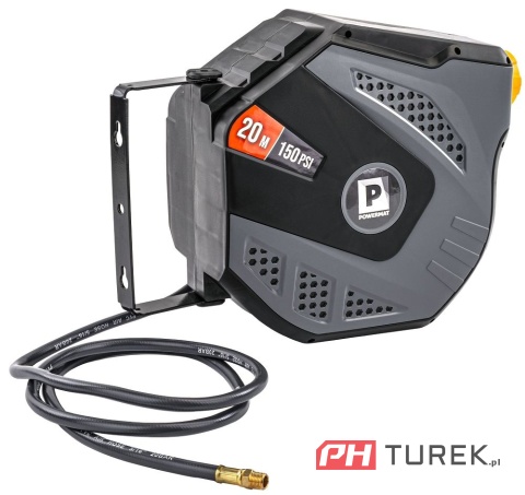 Automatyczny bęben na wąż pneumatyczny + wąż 20 metrów powermat