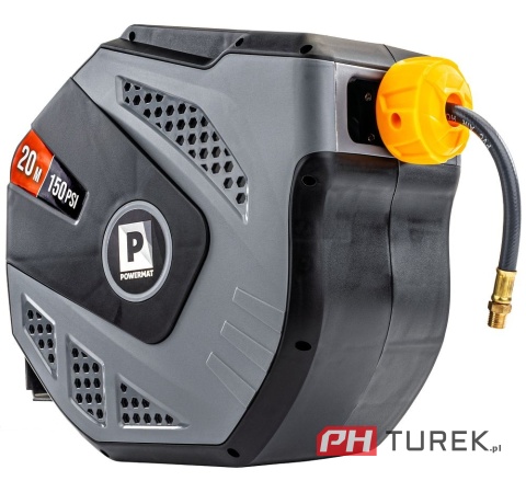 Automatyczny bęben na wąż pneumatyczny + wąż 20 metrów powermat